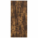 Storage Bed Frame Smoked Oak 90 x 190 cm Engineered Wood 3335409