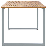 Garden Dining Table Grey 200 x 90 x 75 cm 4010597