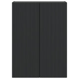Wall-Mounted Cabinet Black 66 x 34.5 x 90 cm Engineered Wood 898396