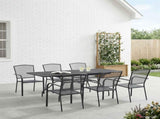 Garden Dining Set 7 pcs Anthracite 212 x 90 x 76 cm 3429140