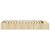Bed Frame without Mattress Sonoma Oak 75x190 cm Small Single 3280624