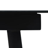 Dining Set Black Glass Large Durable Garden Dining Set 3060260