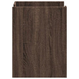 Bedside Cabinet Brown Oak 45x50x65 cm Engineered Wood 848310