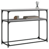 Console Table Grey Sonoma 100x35.5x75 cm Engineered Wood 834068