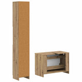 2 Piece Bathroom Cabinet Set UTRECHT Artisan Oak 3417575