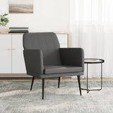 Armchair Grey 61x78x80 cm Faux Leather 351395