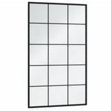 ZNTS Wall Mirrors 3 pcs Black 100x60 cm Metal 3189036