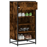 Shoe Rack Smoked Oak 48x38x97.5 cm Engineered Wood 849211