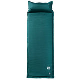 Self Inflating Camping Mattress with Pillow 1-Person Green 4007131