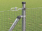 Welded Wire Fence with Concrete Base 100 x 0.8 m 3352380