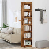 Book Cabinet/Room Divider Old Wood 40x30x198 cm 856812