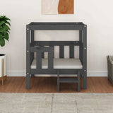 Dog Bed Grey 65.5x50.5x70 cm Solid Wood Pine 822374