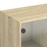 Highboard with Doors Sonoma Oak 68x37x109 cm Engineered Wood 3295852