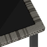 Outdoor Dining Set Grey and Black 3100418