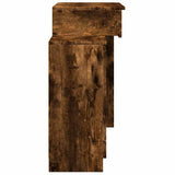 Dressing Table with LED Smoked Oak 115x37x110.5 cm 848231