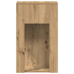 ZNTS Computer Tower Stand with Drawer Artisan Oak 30x44x74 cm 858739