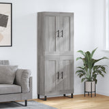 Highboard Grey Sonoma 69.5x34x180 cm Engineered Wood 3199711
