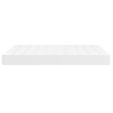 Pocket Spring Bed Mattress White 137x190x20cm Full Faux Leather 347874