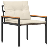 Outdoor Furniture Set 3 pcs Cream White Poly Rattan 42025361