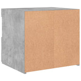 ZNTS Bedside Cabinets with LED Lights 2 pcs Concrete Grey 50x40x45 cm 836770