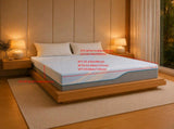 Double Side Sleep Mattress, Hybrid Pocket Sprung Mattress with Memory Foam, 7-Zone Orthopaedic T6608P582426