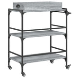 Kitchen Trolley Grey Sonoma 81.5x41x92.5 cm Engineered Wood 842344