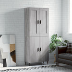 Highboard Grey Sonoma 69.5x34x180 cm Engineered Wood 3199575