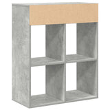 Book Cabinet Concrete Grey 66x31x80 cm Engineered Wood 860295