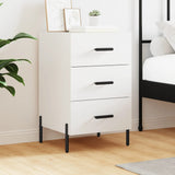 Bedside Cabinet White 40x40x66 cm Engineered Wood 827668