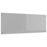 Kitchen Backsplash Light Grey 110 x 40 cm Tempered Glass 42001304
