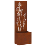 Garden Privacy Screen Rusty 50 x 32 x 150 cm Weathering steel 876454