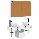 Bathroom Cabinet Set 4 pcs White 103.5 x 15.5 x 70 cm 3406263