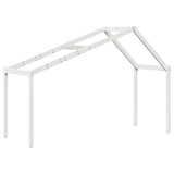 ZNTS Loft Bed with Ladder and Roof without Mattress White 90x200 cm 3282071