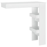 Wall Bar Table White 102x45x103.5 cm Engineered Wood 811781