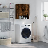 Wall Cabinet Smoked Oak 60x31x70 cm Engineered Wood 829913