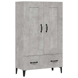 Highboard Concrete Grey 70x31x115 cm Engineered Wood 812577