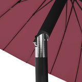 Garden Parasol with Aluminium Pole 270 cm Bordeaux Red 47308