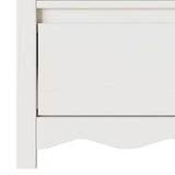 TV Cabinet Drammen White 99 x 43 x 55 cm Solid Pine wood 42003043
