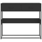 Console Table Black 90x35x80 cm Engineered Wood 849174