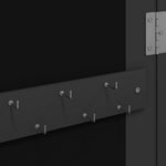 Mirror Jewellery Cabinet with LED Lights Wall Mounted Black 353233