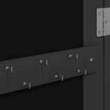 Mirror Jewellery Cabinet with LED Lights Wall Mounted Black 353233