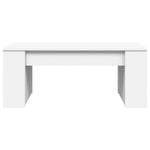 ZNTS Coffee Table White 102x55x42 cm Engineered Wood 831853