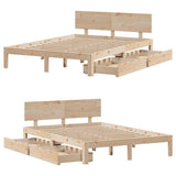 Bed Frame with Drawers without Mattress 120x200 cm 3301982