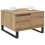 Coffee Table Artisan Oak 55 x 55 x 36.5 cm Engineered Wood 881664