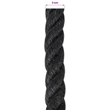 Jute Rope 20 Black 100% Tossa jute 42011628