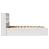 Bed Frame without Mattress White 160x200 cm Solid Wood Pine 3323450