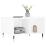 Coffee Table High Gloss White 60x50x36.5 cm Engineered Wood 830534