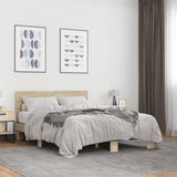 Bed Frame without Mattress Sonoma Oak 120x200 cm 3280198