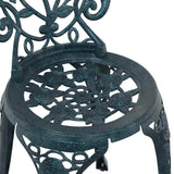 Garden Bistro Set 3 pcs Green Aluminium 42002389