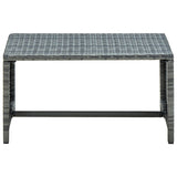 Coffee Table Anthracite 70x40x38 cm Poly Rattan 46394